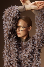 Bluza z wyplatanego tiulu