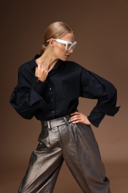 Czarna koszula origami 