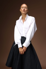 Biała koszula origami  